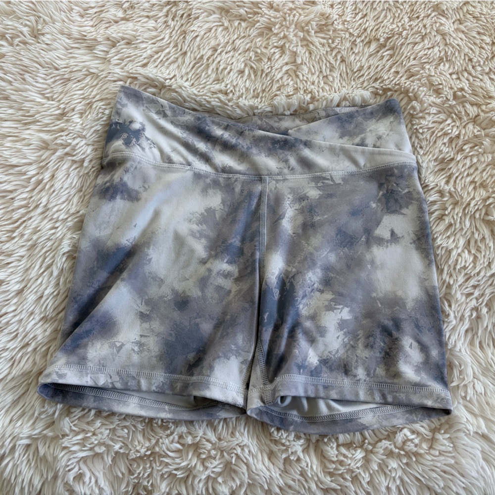 Avia Gray Tie-Dye Athletic Shorts - Picture 1 of 3
